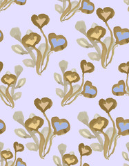 watercolor seamless grunge Pattern. Vector hand-drawn background.