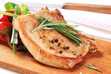 Rosemary pork chop