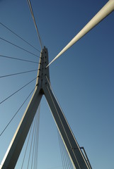 Fototapeta premium Schrägseilbrücke