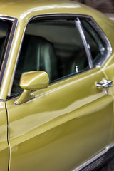 Side detail of a vintage car