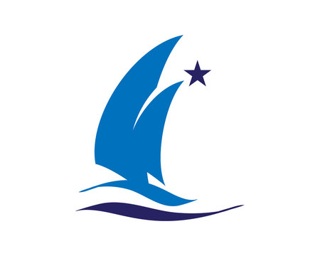 Sail Boat Ship Yachts Logo