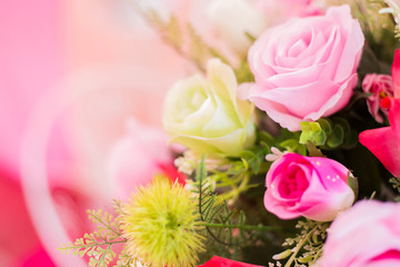 Artificial bouquet flowers