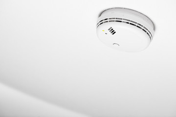 smoke detector of fire alarm, white background