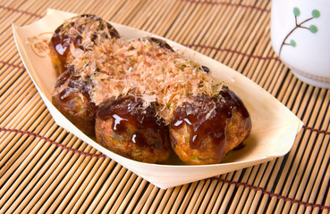 Japanese food name Takoyaki