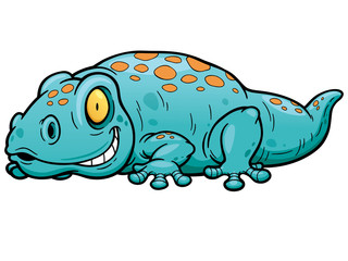 Vector illustration of Gecko cartoon