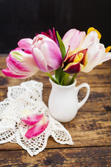 tulips in a jug