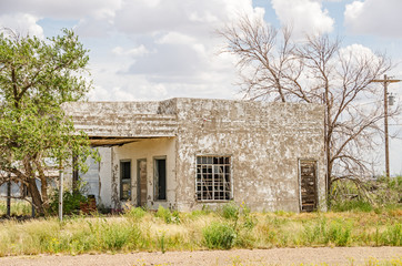 Vacant Gas Station on Route 66