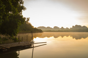 sunrise on the lake