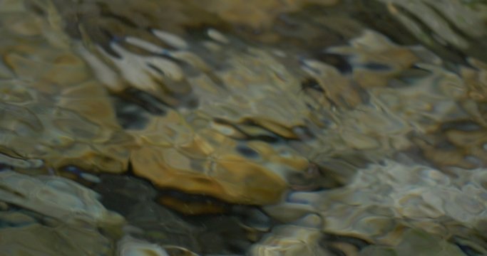 4K, abstract flowing and splashing water closeup