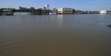 Naklejka premium Panorama von Savannah in Georgia