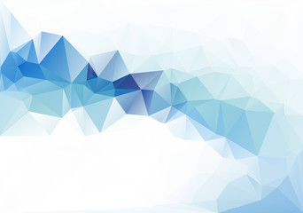 Blue Light Polygonal Mosaic Background, Vector illustration,  Creative  Business Design Templates - obrazy, fototapety, plakaty