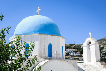 Lefkes church in Paros, Greece