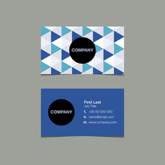 simple name card template triangle style - 85856928