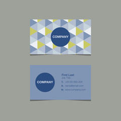 simple name card template triangle style - 85856959