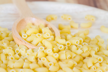 raw macaroni pasta