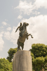 Georgios Karaiskakis statue in Sidagma Athens