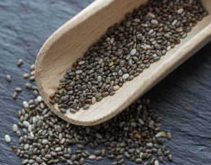 Organic Dry Chia Seeds -  a rich source of omega-3 fatty acids.