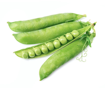 Young green peas