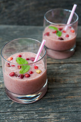 Wild strawberries milkshake