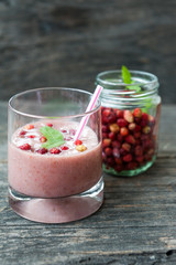 Wild strawberries milkshake