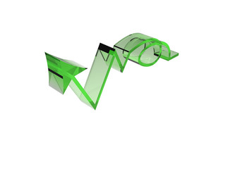 Raise arrow  increase arrow