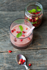 Wild strawberries milkshake
