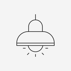Fototapeta premium lamp line icon