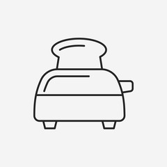 toaster line icon