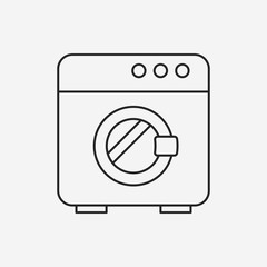 washing machine line icon