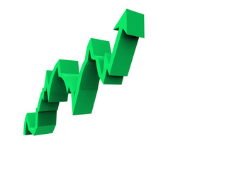 Fototapeta premium Raise arrow increase arrow