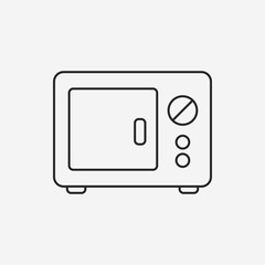 microwave line icon