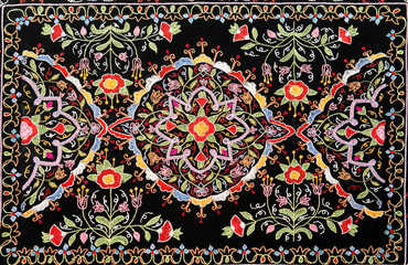 Part of azerbaijan handmade carpet