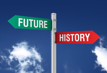 Obraz premium history future