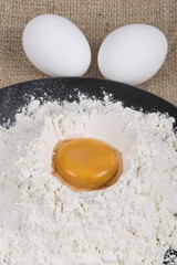 flour and egg