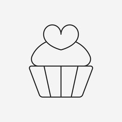 cake line icon