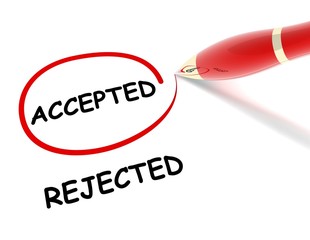 Fototapeta premium accepted rejected