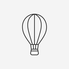 Obraz premium hot air balloon line icon