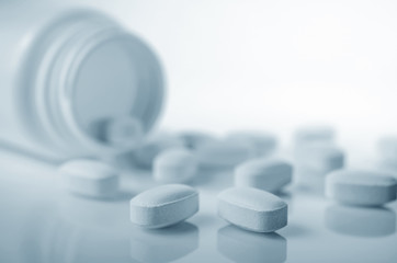 Close-up of medicine tablets