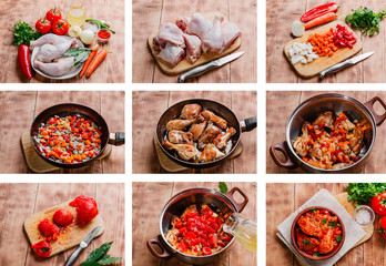 cooking recipe step by step chicken in tomato sauce chakhokhbili