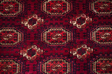 The pattern the central part Afghan of the wool carpet

