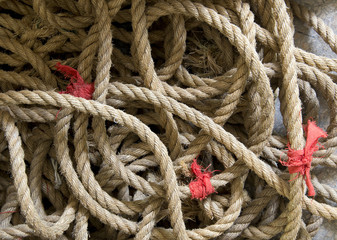 old twisted rope