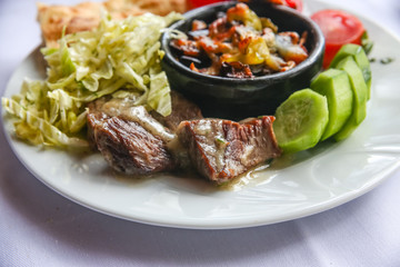 Meat in a  pot