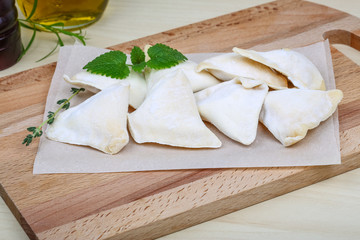 Raw potato dumplings