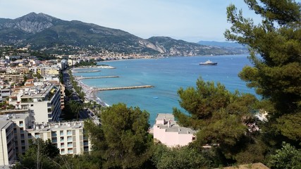 Panorama de Roquebrune Cap Martin et Menton