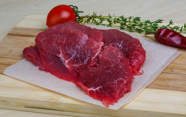 Raw beef