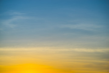 Sunset sky background.