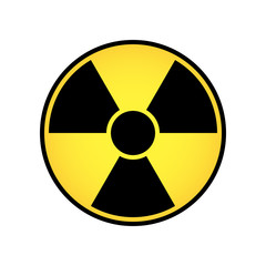 Obraz premium Radioactive sign vector