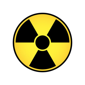 Radioactive sign vector