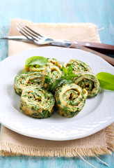 Roll up omelet
