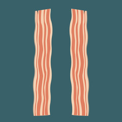 Vector illustration of bacon